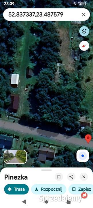 Wieś Kamień 1700 m zabudowana