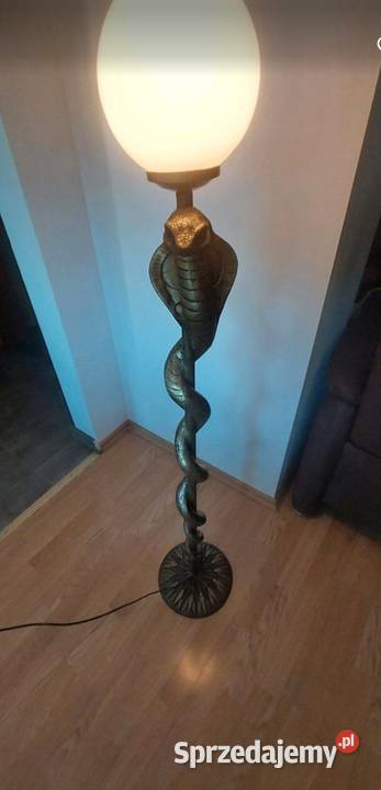 Efektowna lampa podłogowa wąż kobra Busko-Zdrój sprzedam