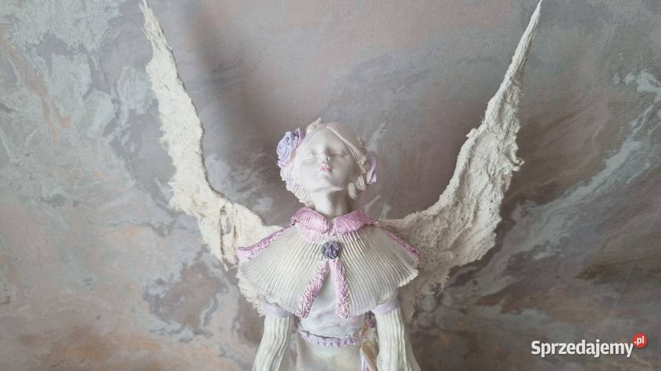 Piękny anioł ecru róż perła Zamość