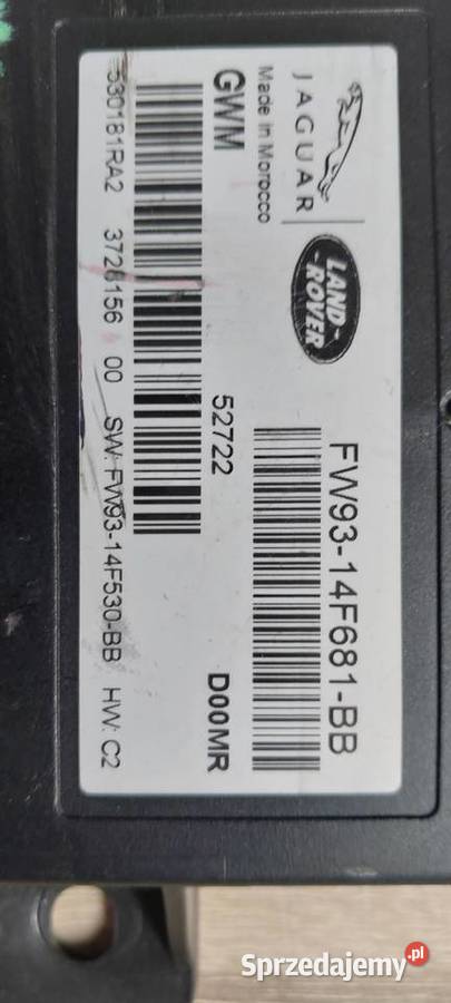 Moduł sterownik JAGUAR XJ X351 LIFT F9314F681BB osobowe Szczecin