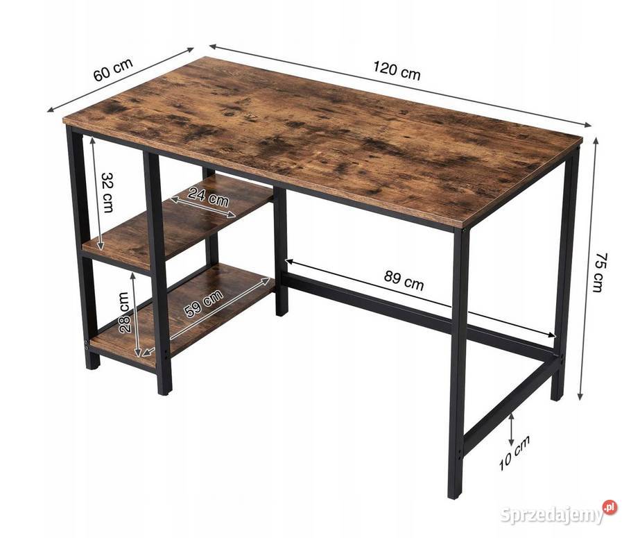 Biurko Komputerowe Stolik Rustykalne Choroszcz