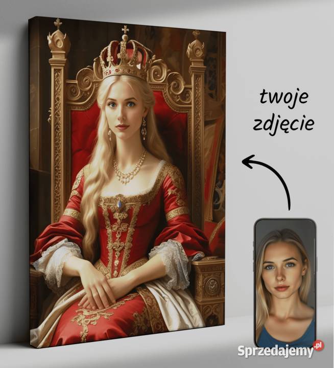 Obraz Portret Królewski na płótnie karykatura Warszawa