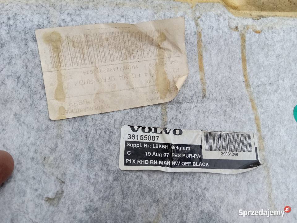 Dywany wykładzina tapicerka Volvo C30 2008r Zduńska Wola sprzedam