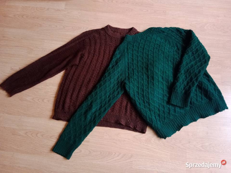Zestaw 11 Swetrów Vintage z PRL Handmade Swetry i golfy Ruda Śląska