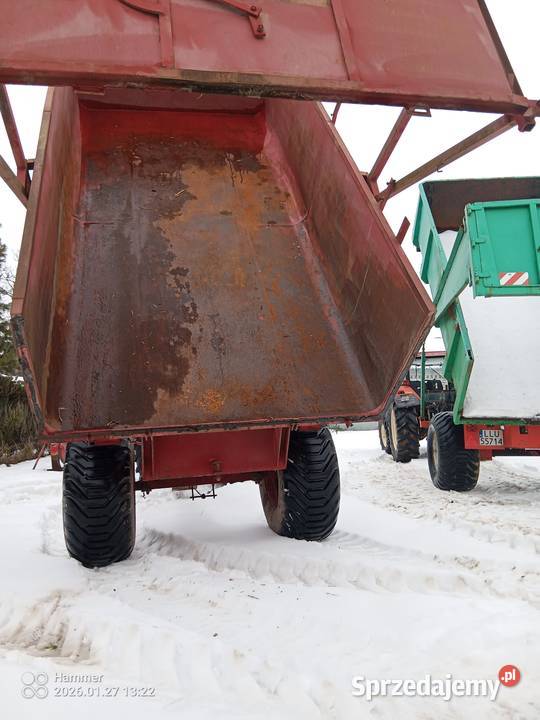 Przyczepa wywrotka skorupowa 6 Ton Możliwość Przyczepy rolnicze lubelskie Kurów sprzedam