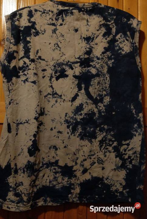 Podkoszulek koszulka Tie Dye granatowy niebieski