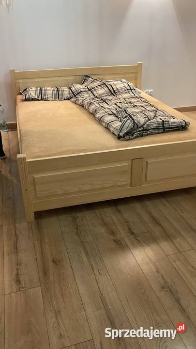 Łóżko 160 x 200 sosnowe nowe materac Krosno