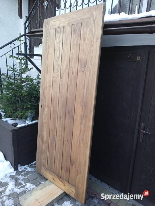 Drewniane drzwi ocieplane Bielsk Podlaski