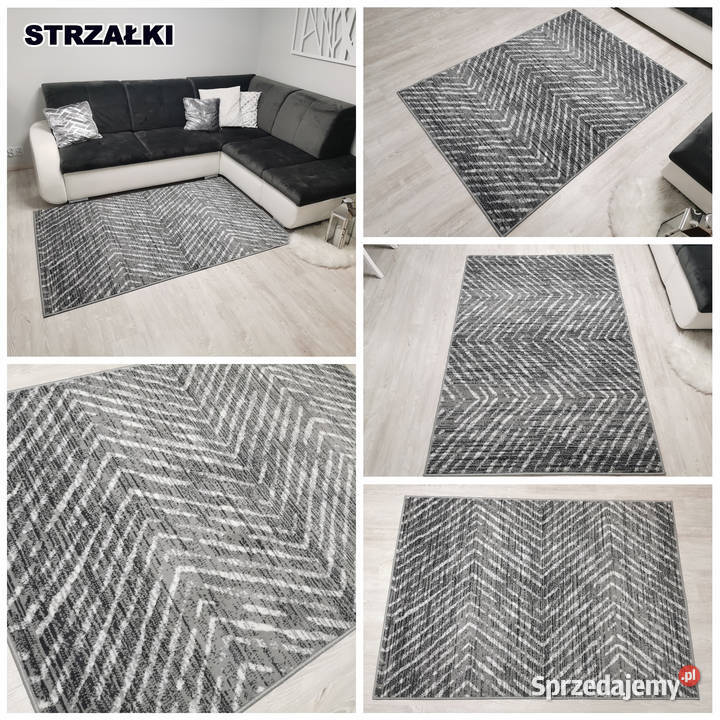 DYWAN 140X200 IDEA STRZAŁKI GĘSTY WŁOS szary Białystok sprzedam