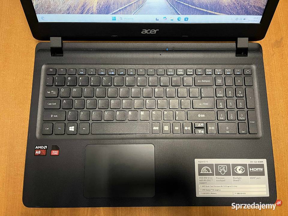 Laptop Acer Aspire ES152385WM SSD 500 GB Windows Elbląg