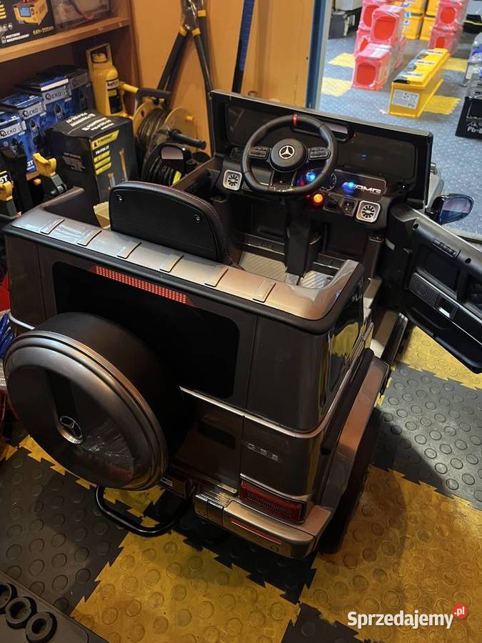 Mercedes AMG G63 dzieci Lakier Srebrny Pilot MP3 mazowieckie Siedlce sprzedam