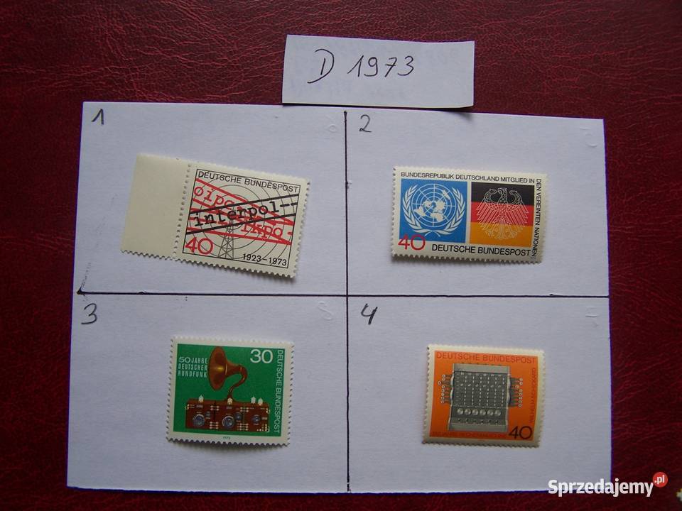 Niemcy 1973 MNH Znaczki z roczników WYBIERAJ Tychy sprzedam