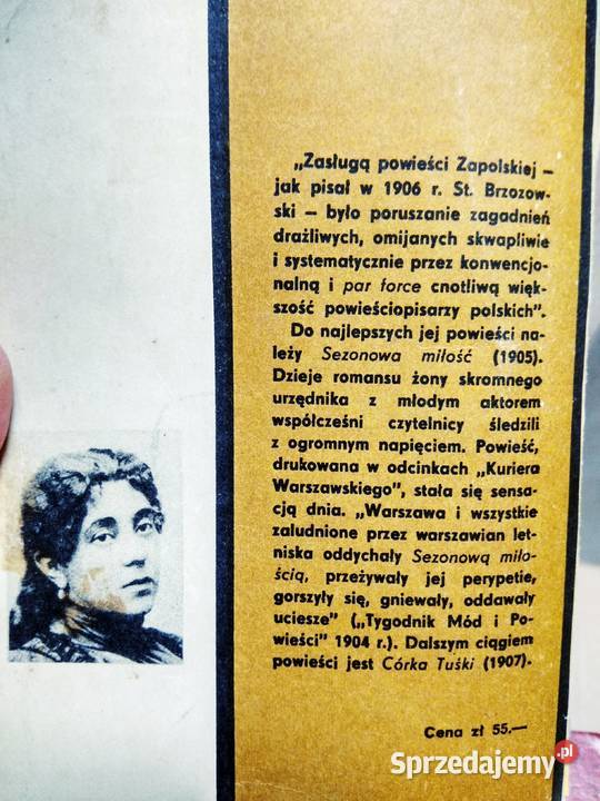 Zapolska Sezonowa miłość książki outlet Warszawa sprzedam