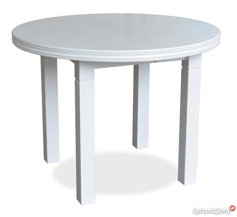 Stół o średnicy 90 cm + 2 wkładki rozkładany do 180