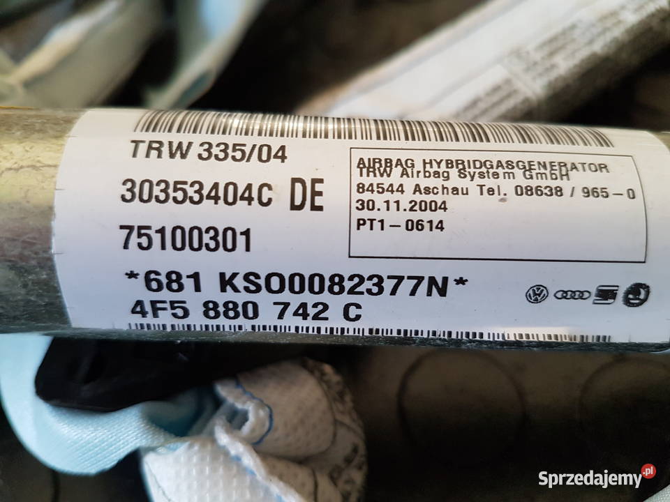 AUDI A6 C6 SEDAN KURTYNA LEWA PRAWA 4F5880741C Turek