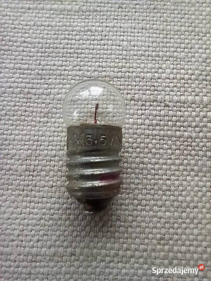 Żarówka 63V 03A E10 z czasów PRLu Żarówki i świetlówki
