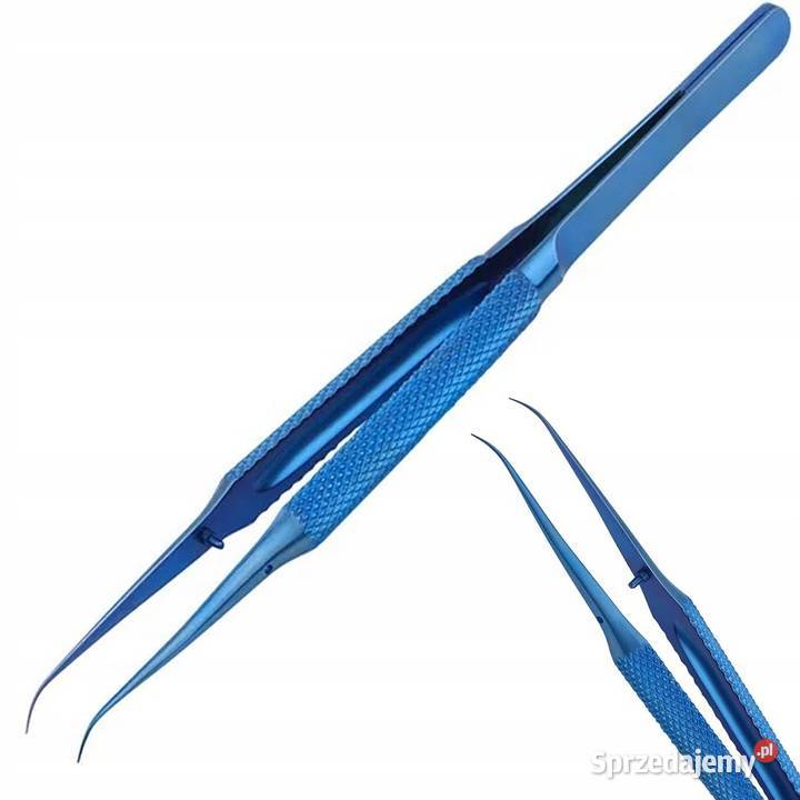 Pęseta Tytanowa Zagięta BT15 138 mm 015 mm HRC Ludźmierz