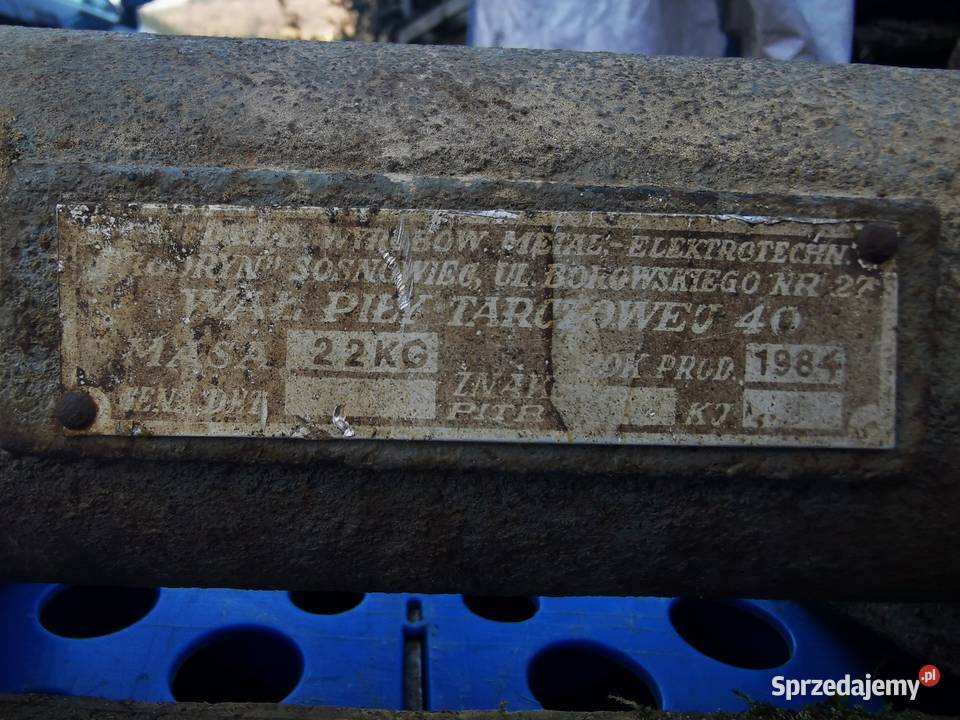 Wał piły tarczowej 40 krajzega cyrkularka Bogdanówka sprzedam