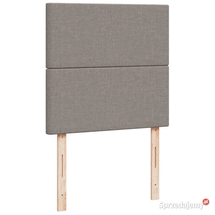 Łóżko kontynentalne z materacem taupe tkanina 150cm Warszawa