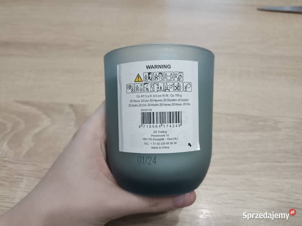 Świeczka Cotton Blossom Dom i Ogród pomorskie Kwidzyn sprzedam