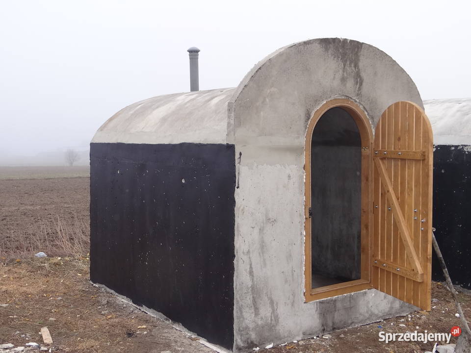 Piwnica betonowa ziemianka betonowa schody Dom i Ogród mazowieckie Wierzbica