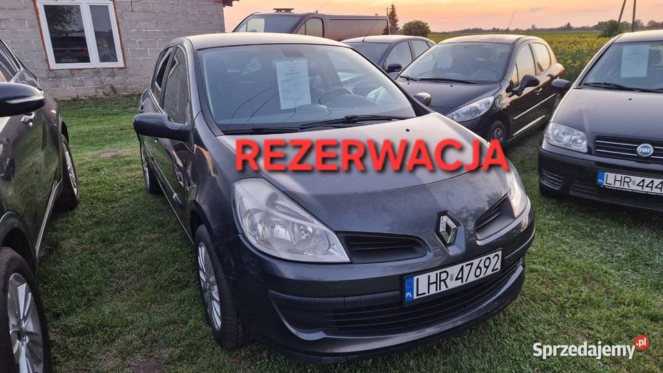 Sprzedam Renault Clio lll 15 dCi Rok produkcji 2007 Hrubieszów