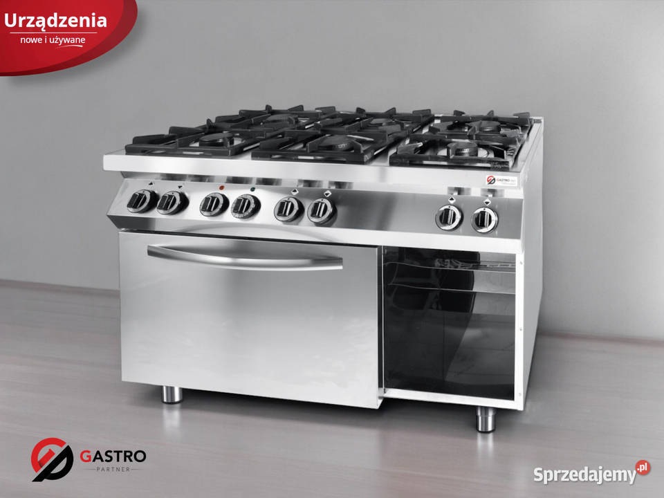Kuchnia gazowa 6palnikowa z konwekcyjnym Ostrów Wielkopolski sprzedam