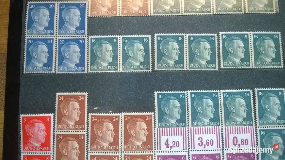 znaczki III RZESZA zestaw 80 czyste Warszawa