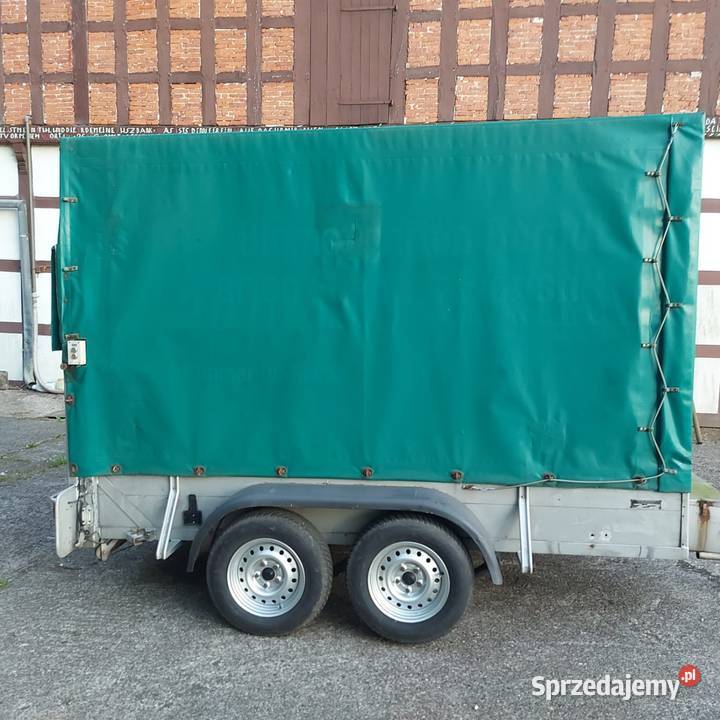 Przyczepa dwuosiowa z plandeką 1700 rampa Drzycim sprzedam