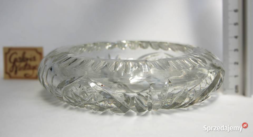 Kryształowa szlifowana popielniczka kryształ sprzedam
