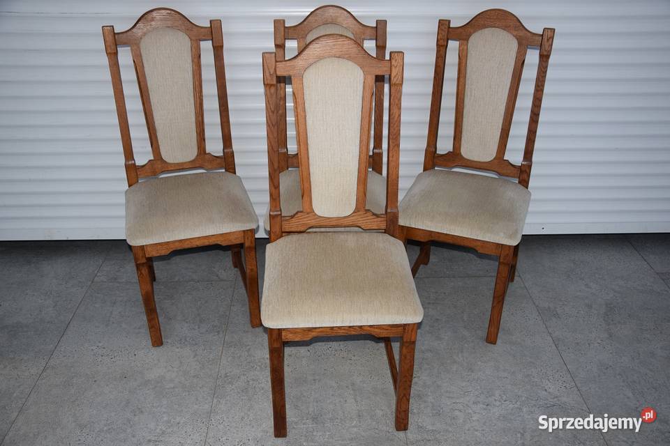 stół rozkładany i 4 krzesła super stan