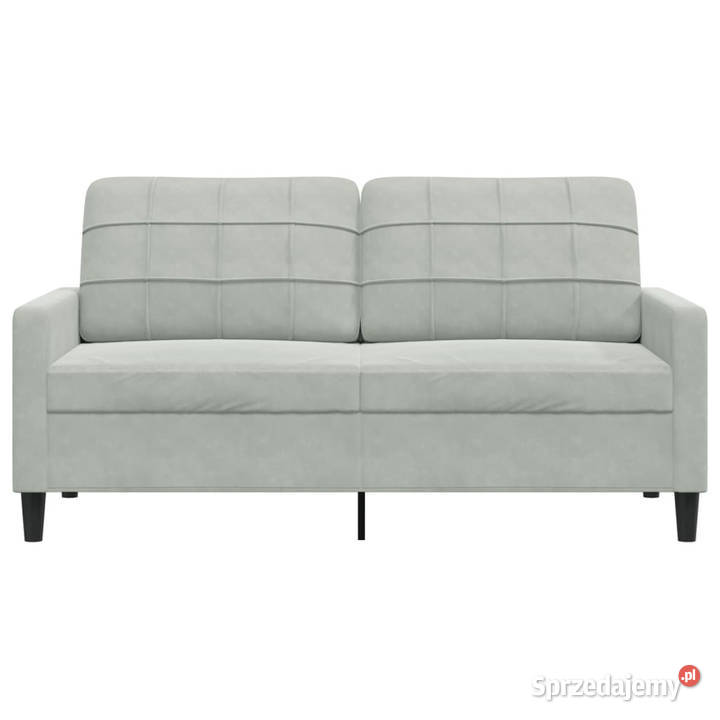 Sofa 2osobowa jasnoszara 140 tapicerowana Sofy i kanapy Warszawa