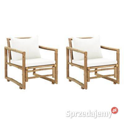 vidaXL Krzesła ogrodowe z poduszkami 2 Ogród Warszawa