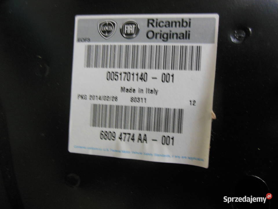 51701140 MASKA POKRYWA SILNIKA FIAT GRANDE PUNTO Kozy