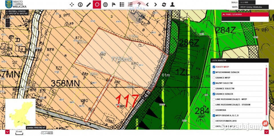 Budowlana działka w Golkowicah 7800m2 120m Golkowice
