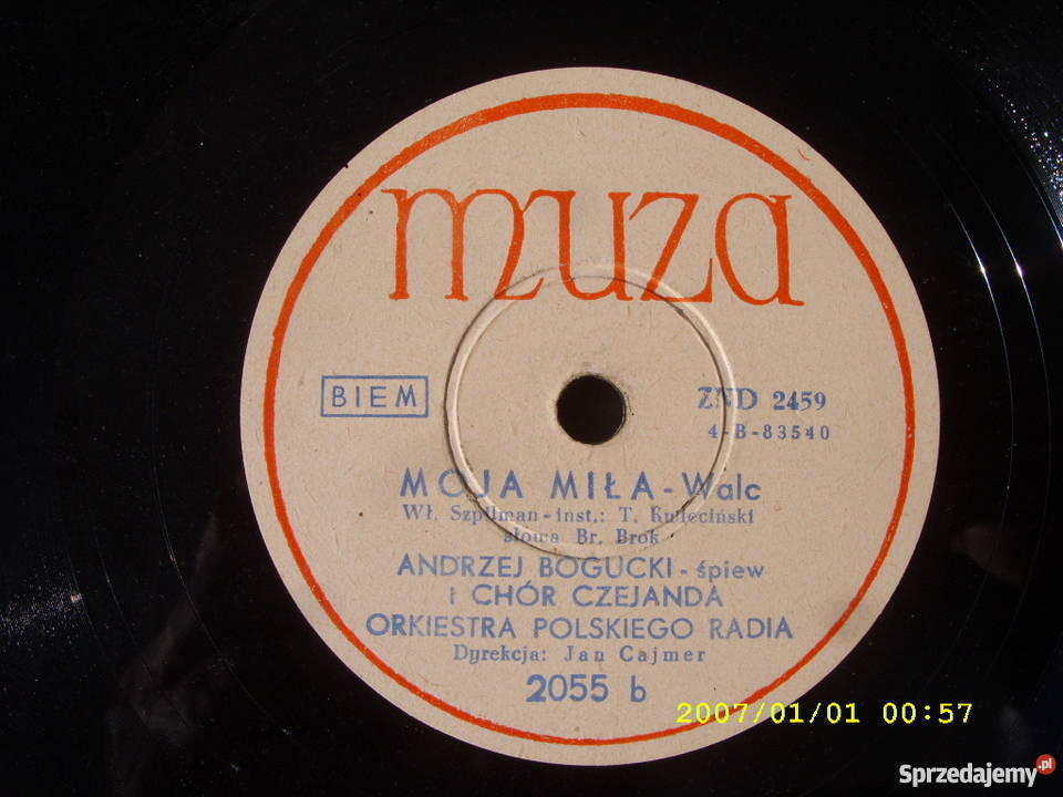 PLYTA SZELAKOWA MUZA 10 78 OBROTOW Wołów sprzedam