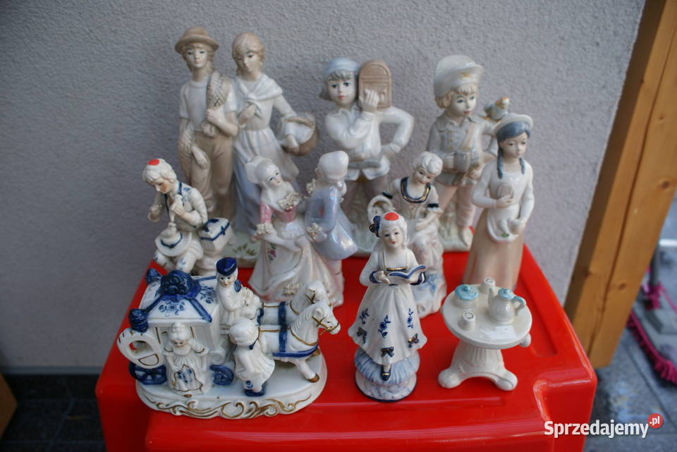 FIGURKI Porcelanowe Antyk 10Sztuk Okazja Olsztyn