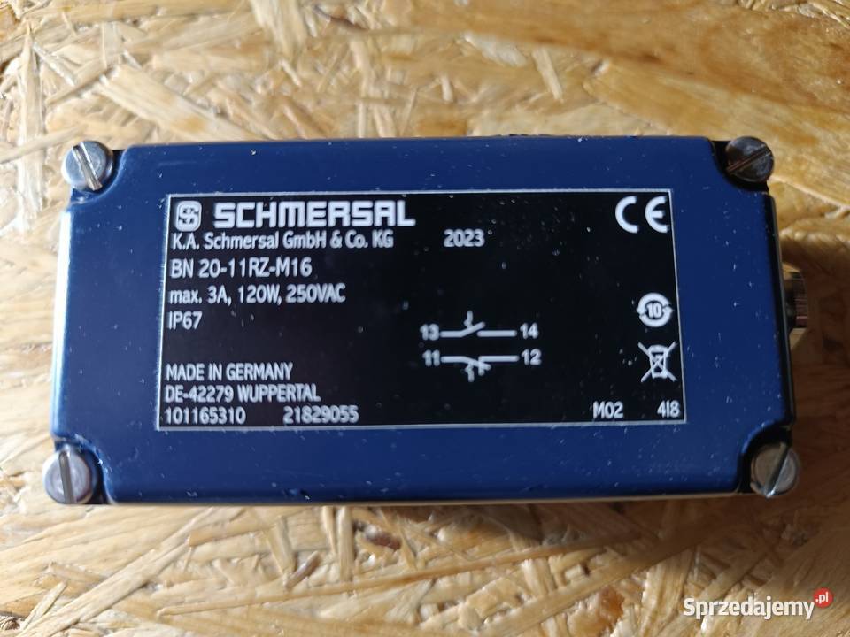 SCHMERSAL BN 2011RZM16 Czujnik magnetyczny Dwie Lębork