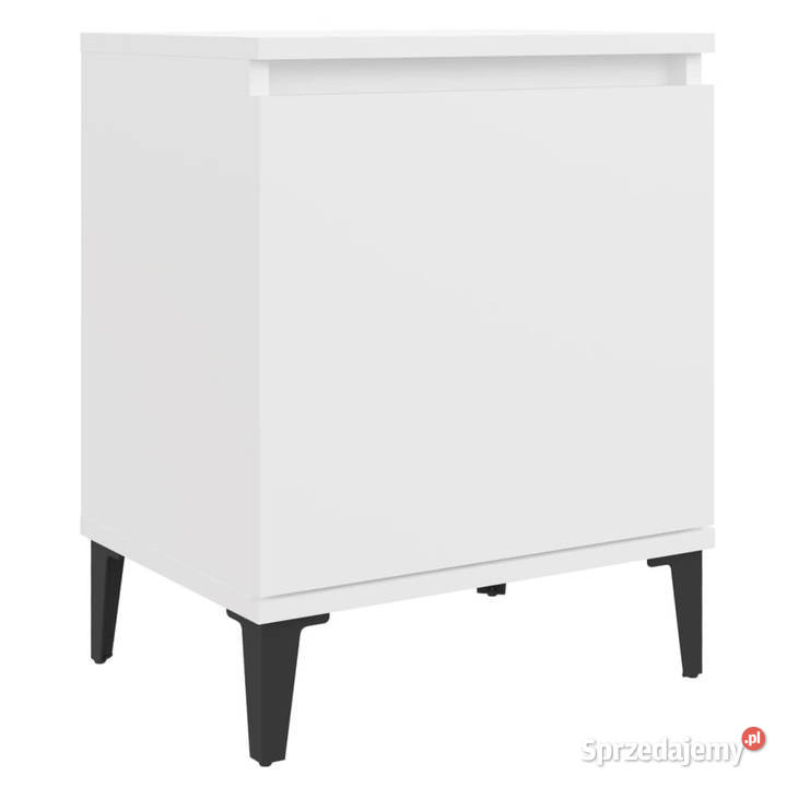Szafki nocne z metalowymi nóżkami białe 40x30x50 Warszawa