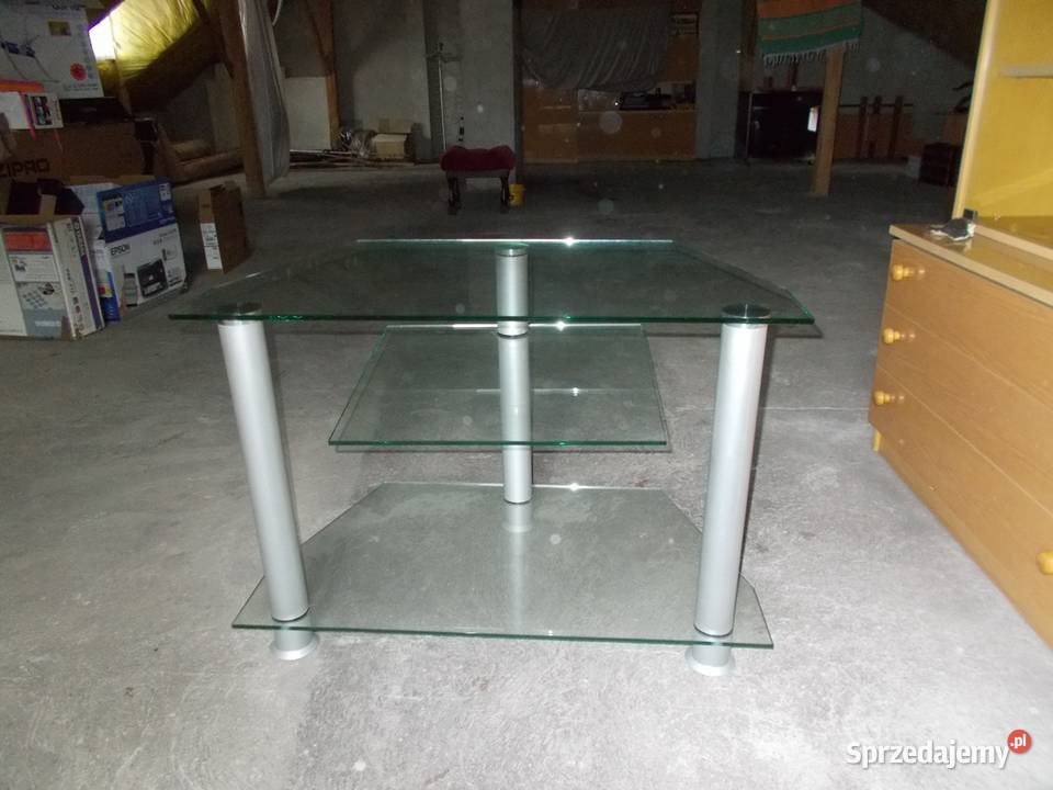 Stolik szklany pod telewizor 50cm sprzedam