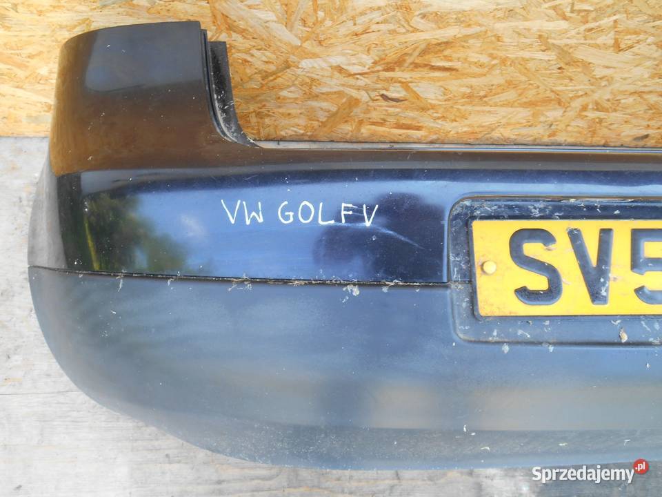 VOLKSWAGEN GOLF V ZDERZAK TYŁ CZARNY osobowe Zbierkowo