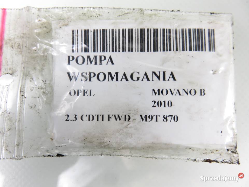 POMPA WSPOMAGANIA OPEL MOVANO B 23 CDTI FWD M9T