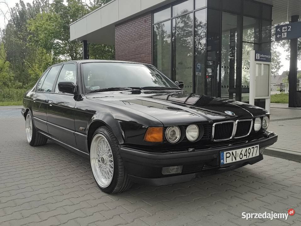 Bmw 730i E32 v8 M60b30 LPG shadowline szare benzyna+LPG mazowieckie Dębe Wielkie