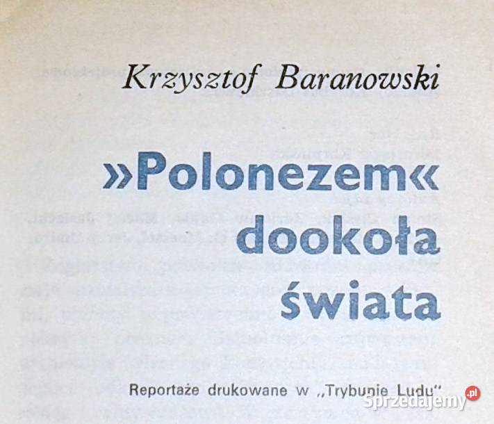 Polonezem dookoła świata Krzysztof Baranowski