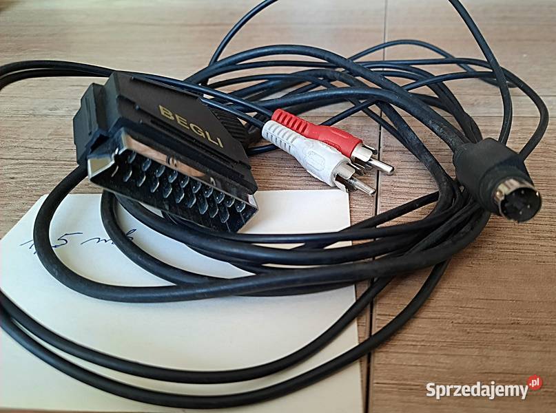 Przewód 15 m wtyk euro scart 21 pin plus 2x Ostrów Wielkopolski sprzedam