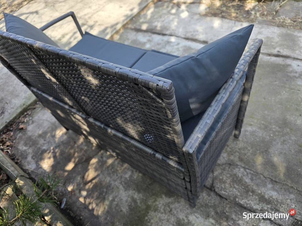 Ławka ogrodowa sofa z poduszkami technorattan Sofy i kanapy Wschowa