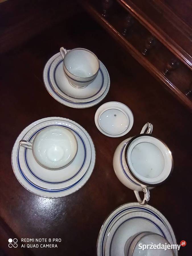 filiżanka z talerzykiem deserowym CT Tielsch Gdańsk
