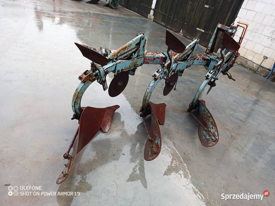 Pług Overum 3 skiby sprężyna non stop hydraulika Kverneland