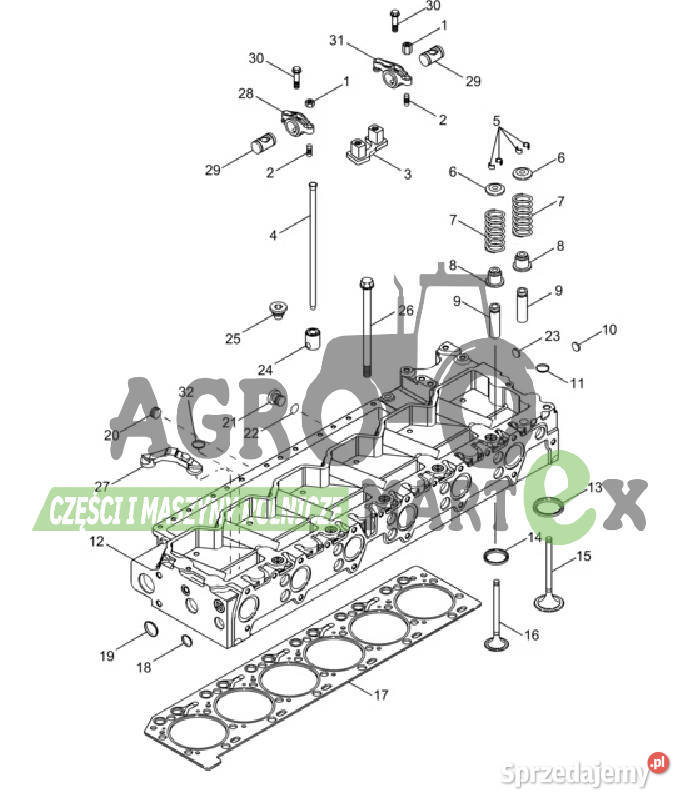 87673421 84233778 GŁOWICA SILNIKA T8 CNH dolnośląskie Wichrów sprzedam