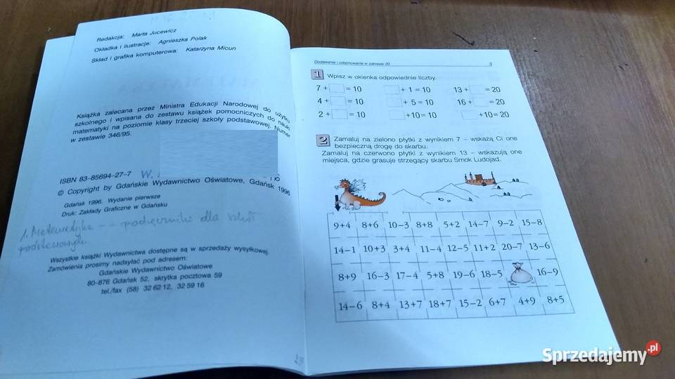 Matematyka KLASA 3 rachunki w zakresie 100 pomorskie Gdańsk